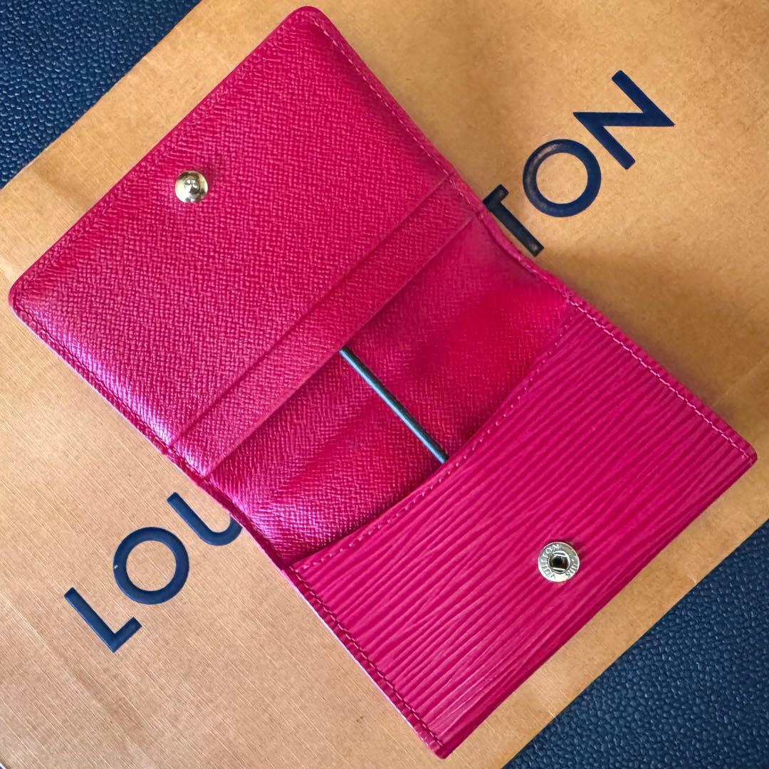 LOUIS VUITTON エピ ルージュ ラドロー &カードケース 美品