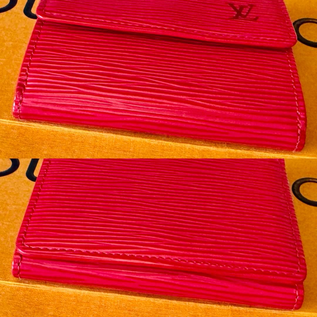 LOUIS VUITTON エピ ルージュ ラドロー &カードケース 美品