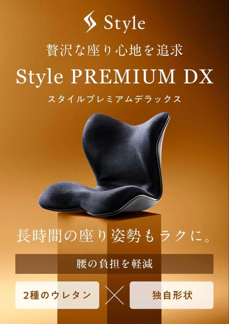 極美品Style PREMIUM DX 最上位モデル骨盤・姿勢矯正クッション