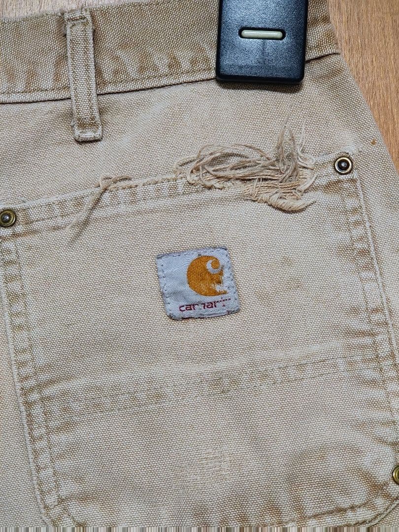 カーハート ダブルニー 襤褸 ボロ サルベージ 雰囲気 w33 l30