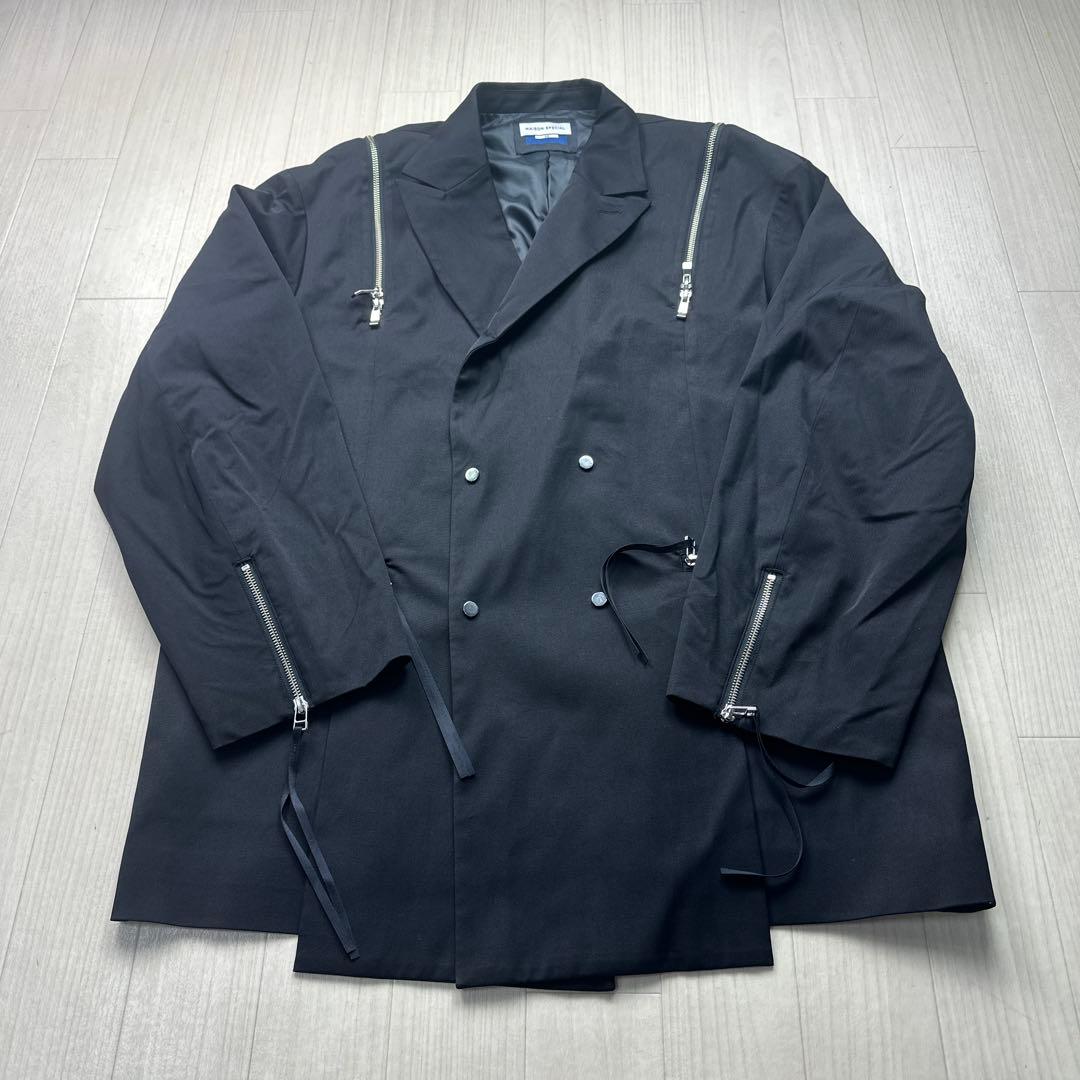 MAISON SPECIAL ジップテーラードジャケット サイズ02 黒系