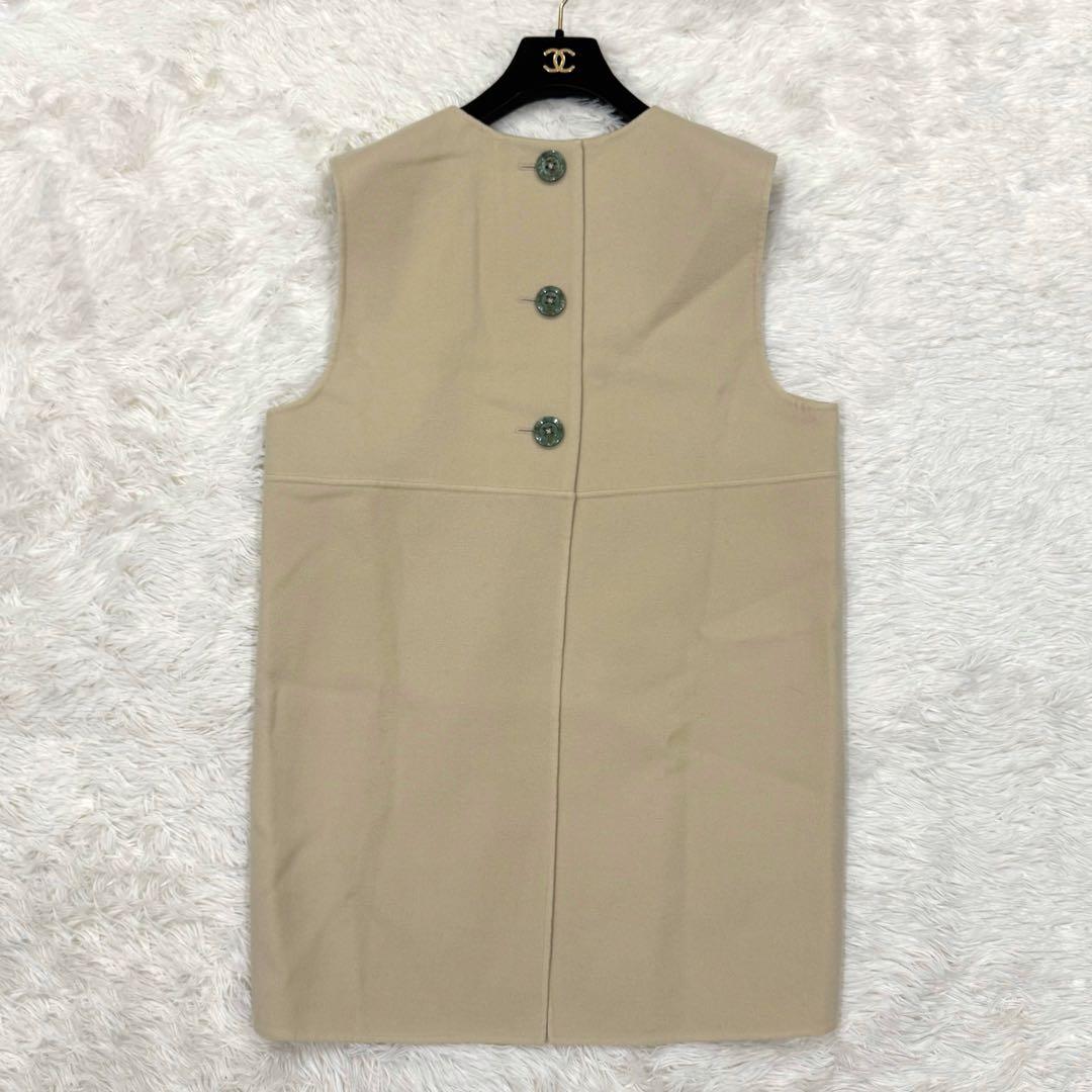 【極美品✴︎】エンフォルド パイル プルオーバーベスト ジレ ボタン ノースリーブ