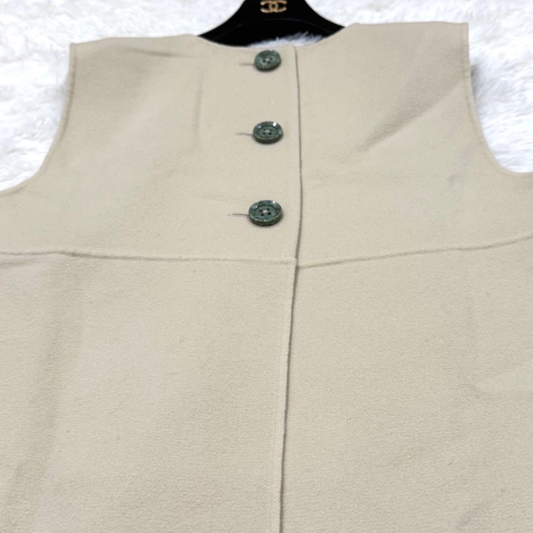 【極美品✴︎】エンフォルド パイル プルオーバーベスト ジレ ボタン ノースリーブ