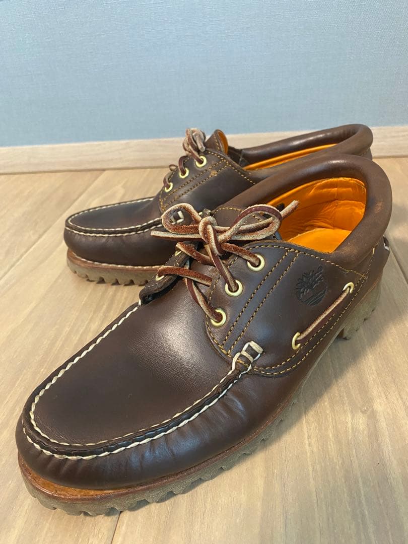 Timberland ブラウン モカシン　デッキシューズ　革靴