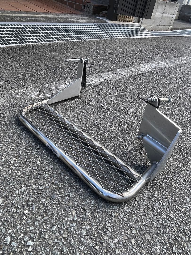 ジムニーJB23用　オフロードサービスタニグチ製　助手席用ステップ　ステンレス製