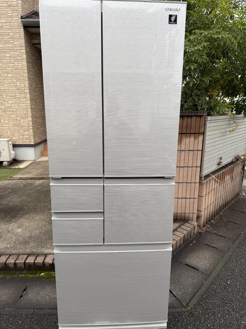 SHARP 大型冷蔵庫 大容量 502L 観音開き 6ドア SJ-F502E-S