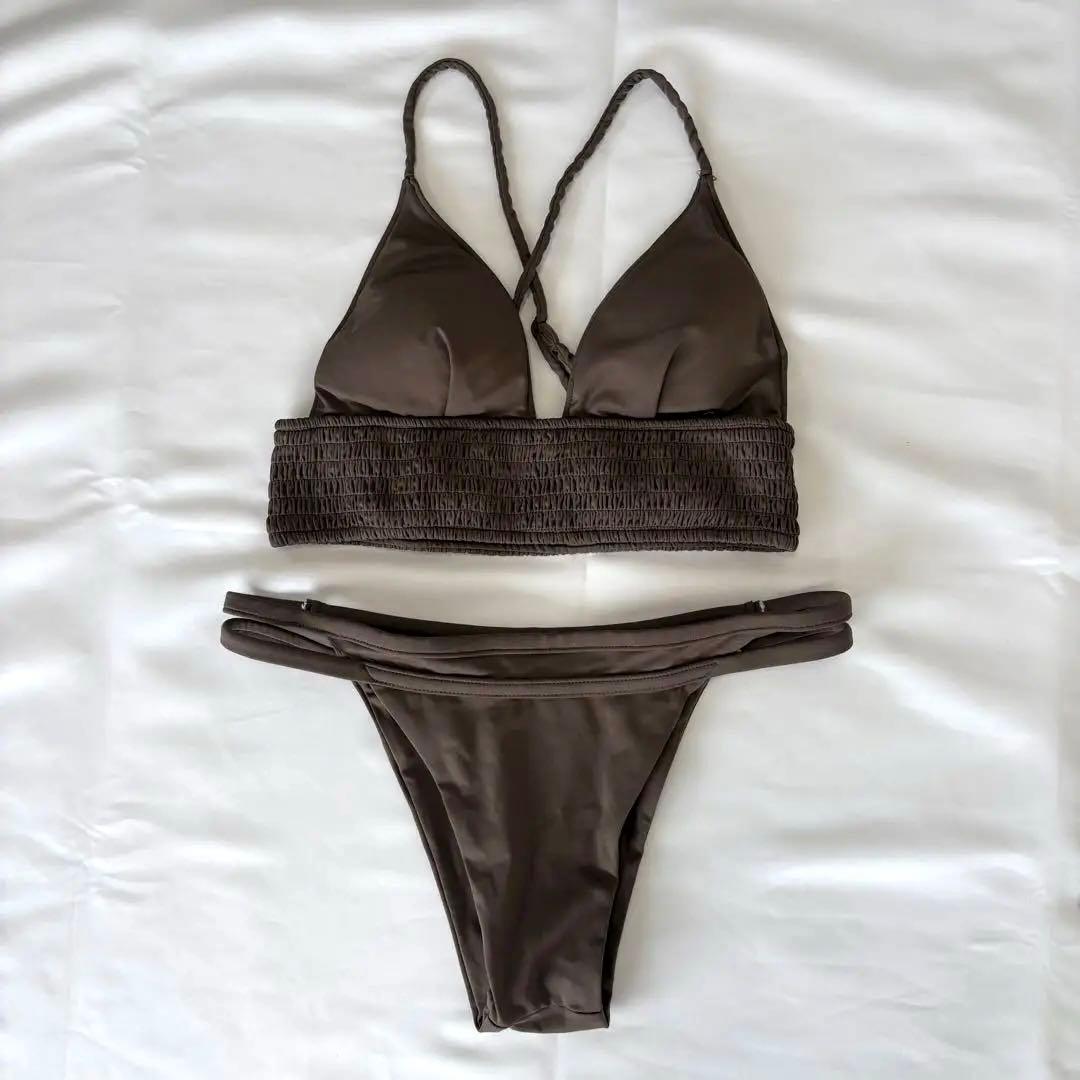 アリシアスタン　ブラウン　ビキニ上下　Sサイズ