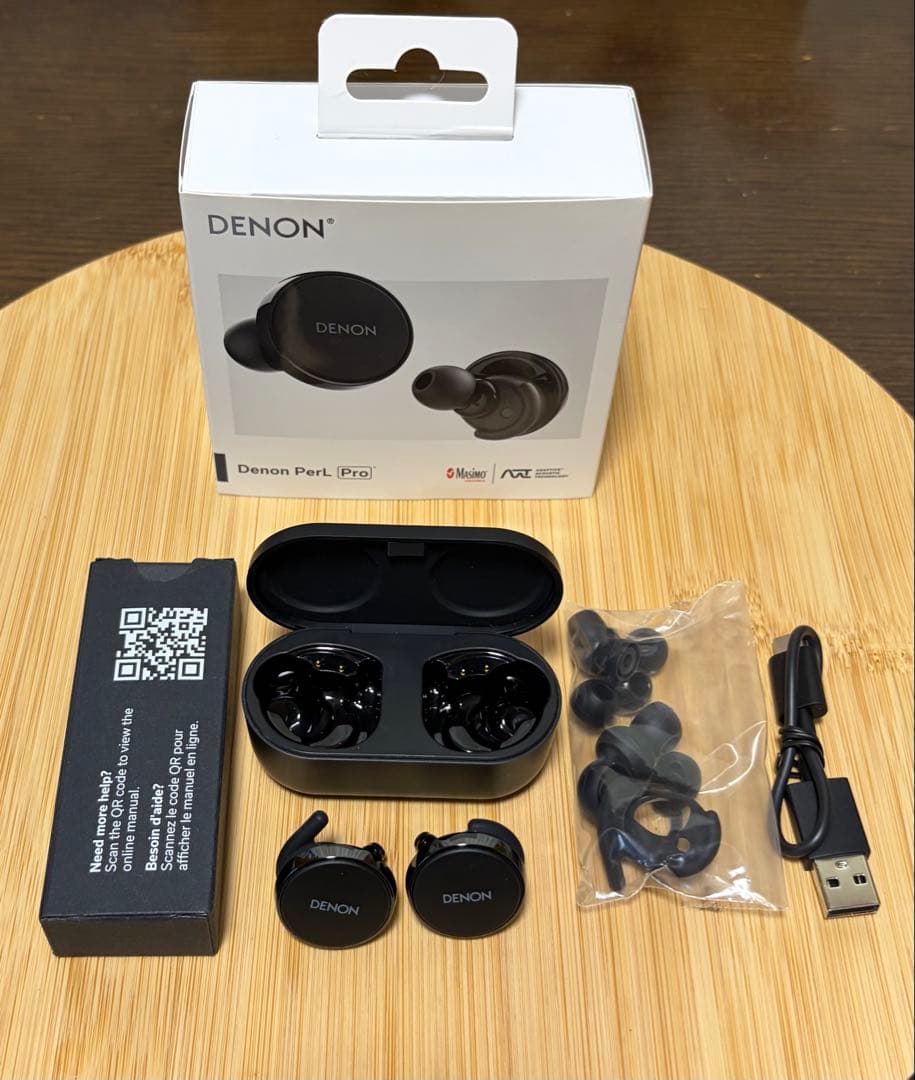 DENON PerL Pro ワイヤレスイヤホン 中古品 送料込み