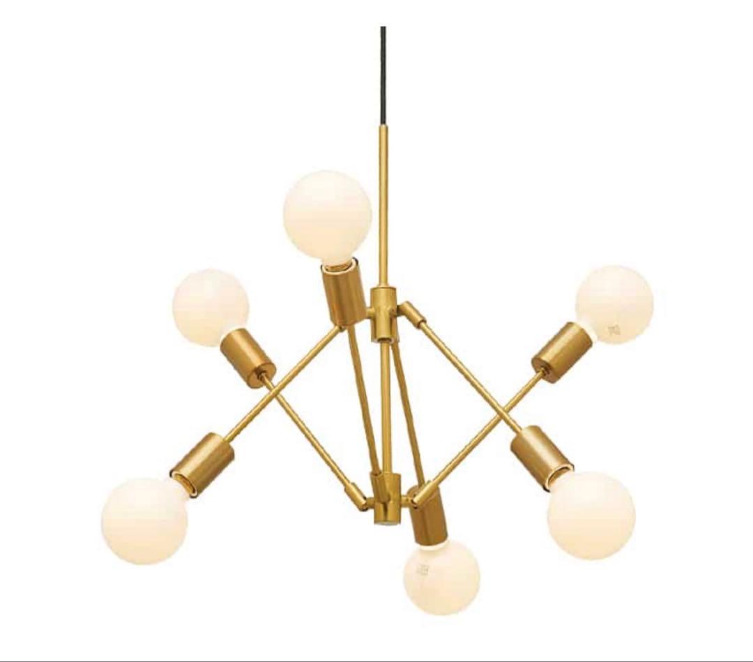 ゴールド ペンダントライト 6灯