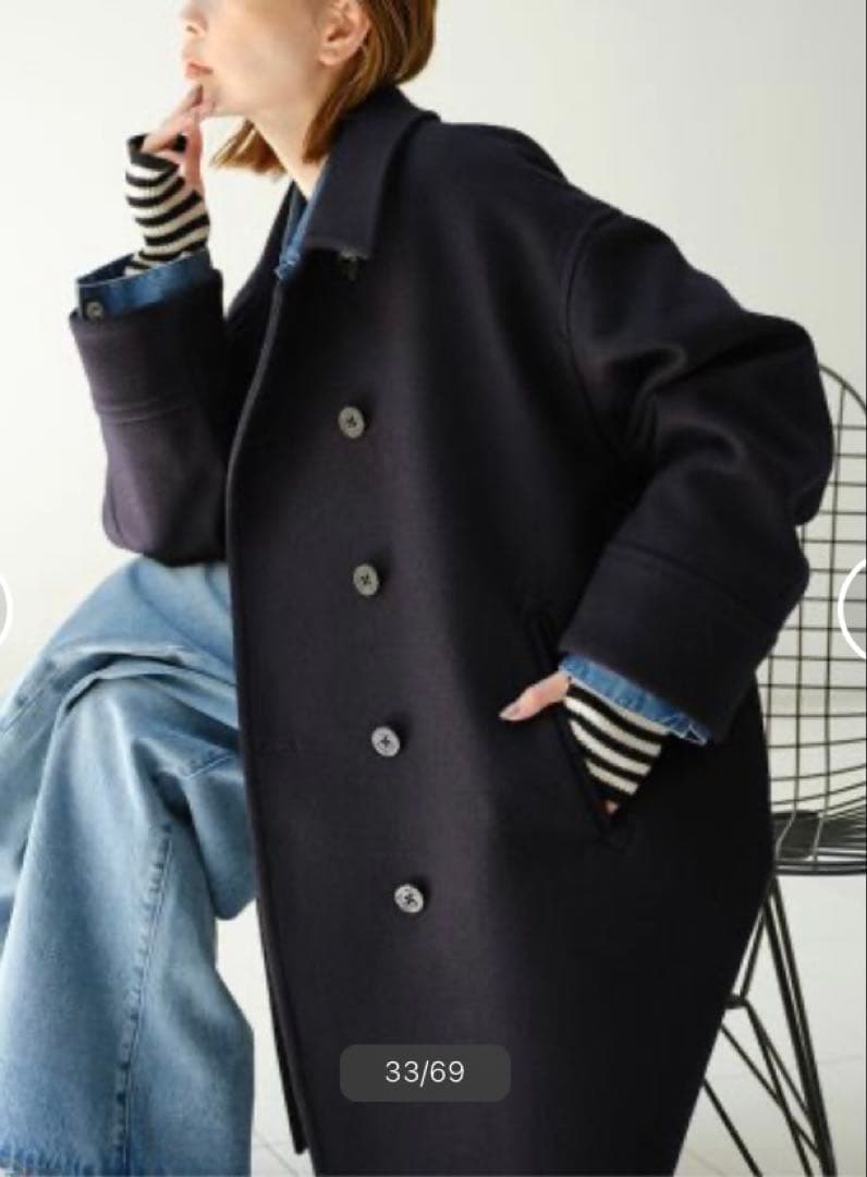 JOURNAL STANDARDビシュウメルトンロングPコート36