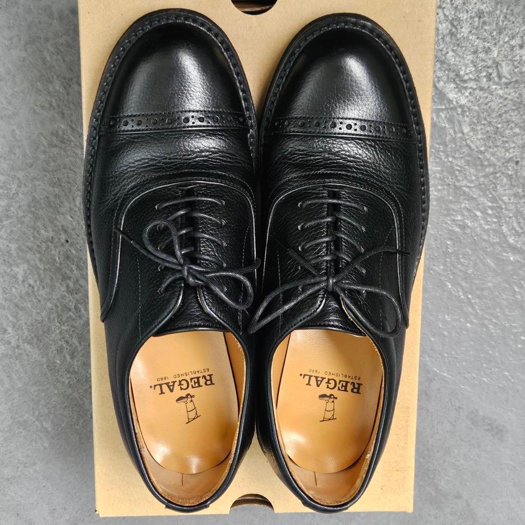 【REGAL】美品 ブラックレザーシューズ
