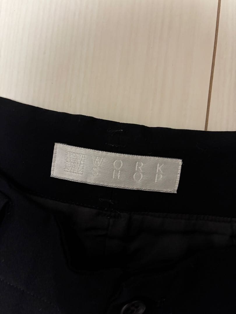 希少 workshop yohji yamamoto ラップパンツ ブラック