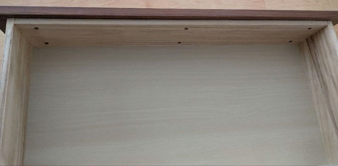 【美品】無印良品　木製チェスト4段　ウォールナット