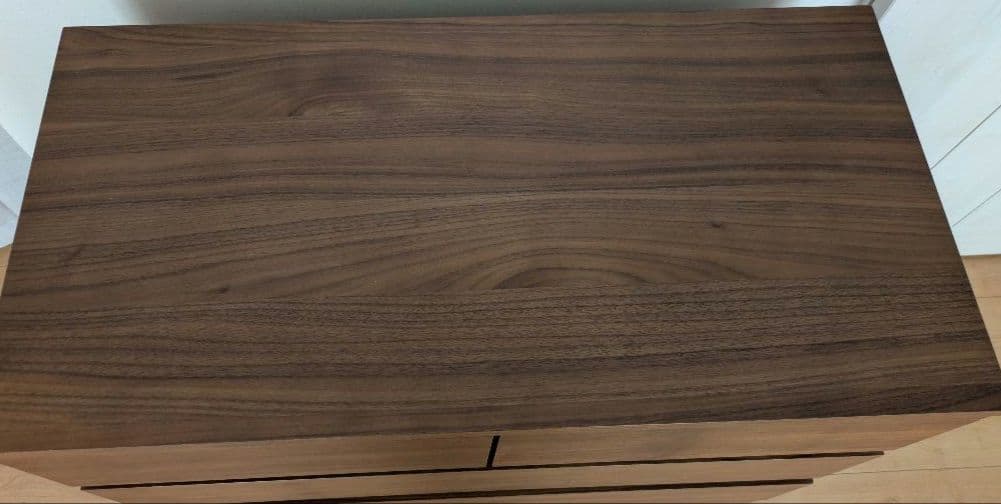 【美品】無印良品　木製チェスト4段　ウォールナット