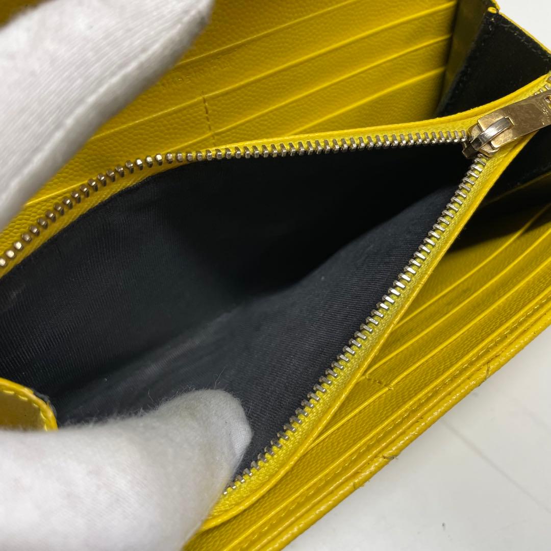 み*き様 SAINT LAURENT カサンドラ　YSL イエロー キルティング