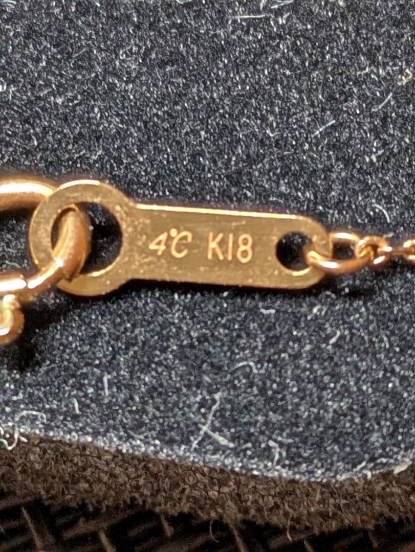4°C 18k ネックレス
