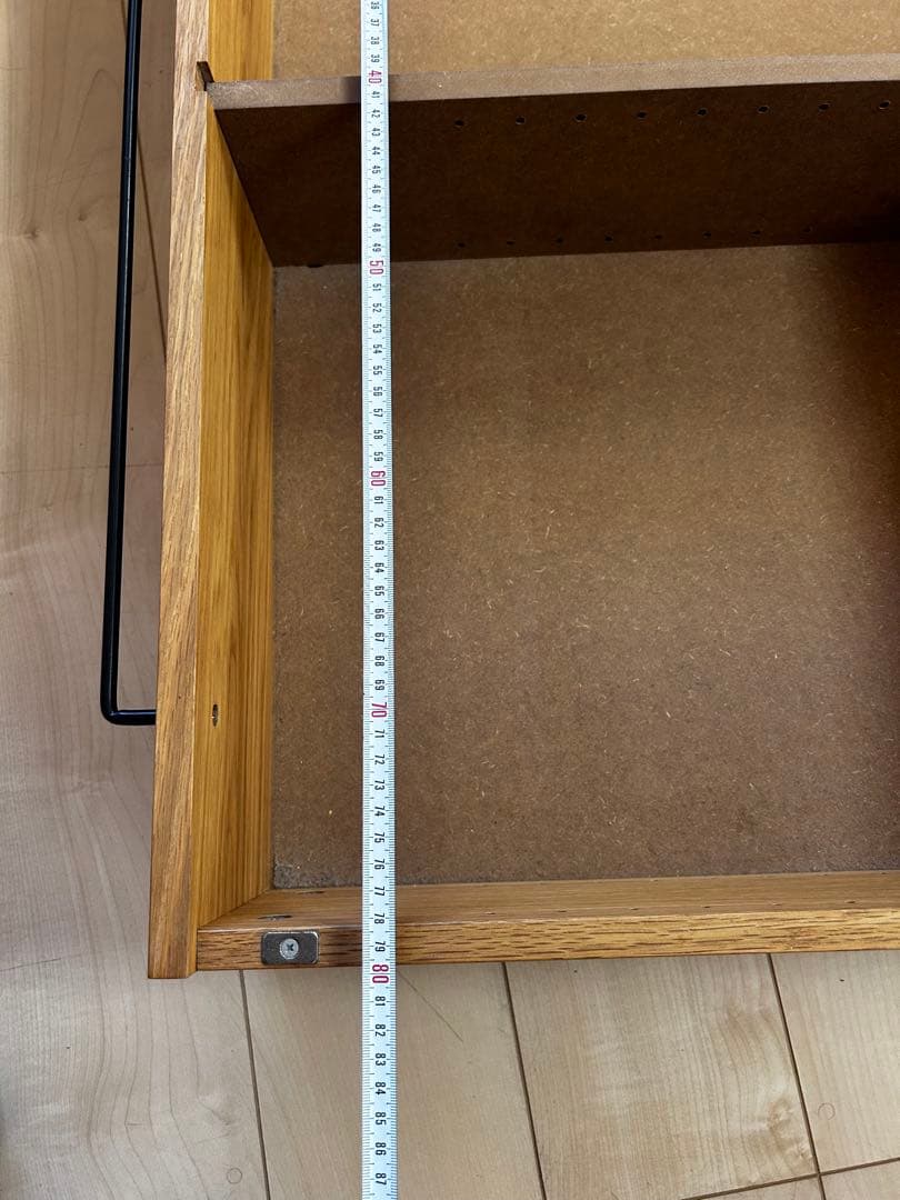 【無印良品】ベッド下収納　オーク材 80-87