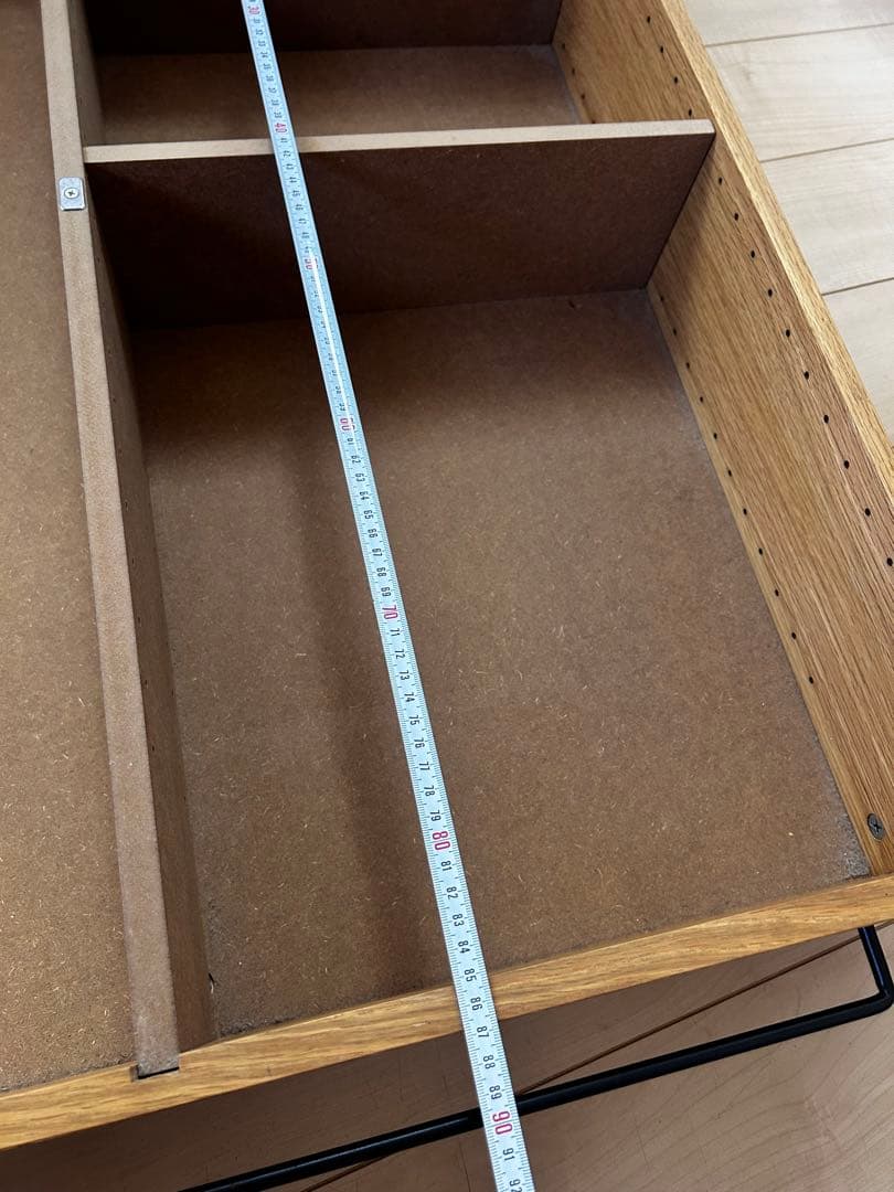 【無印良品】ベッド下収納　オーク材 80-87