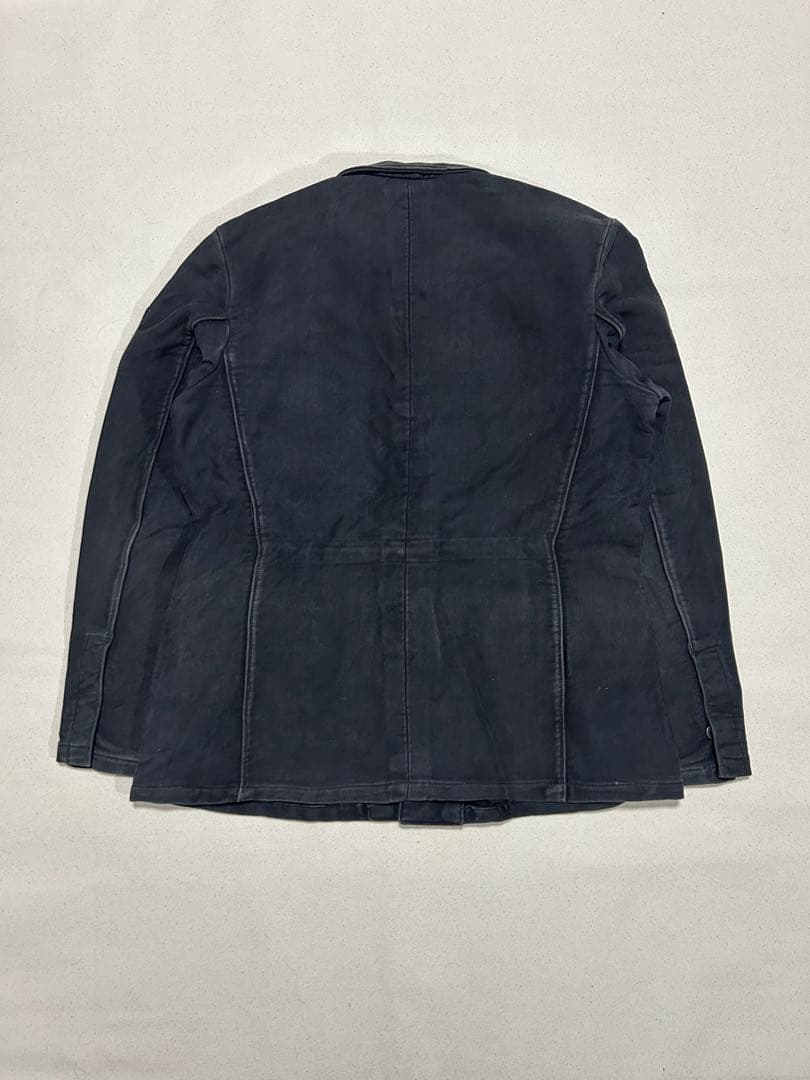 50s〜60s ドイツ軍　モールスキンジャケット　ブラック　メタルボタン