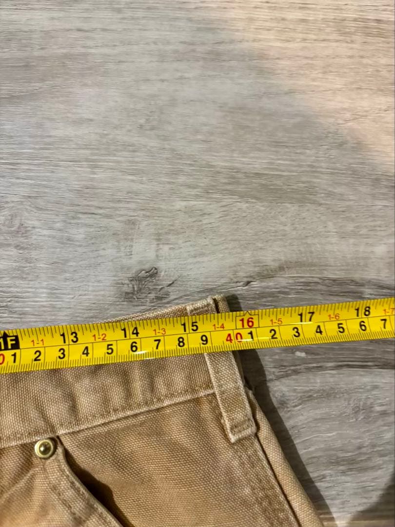 365 Carhartt ダブルニー USA製 フェード キャメル