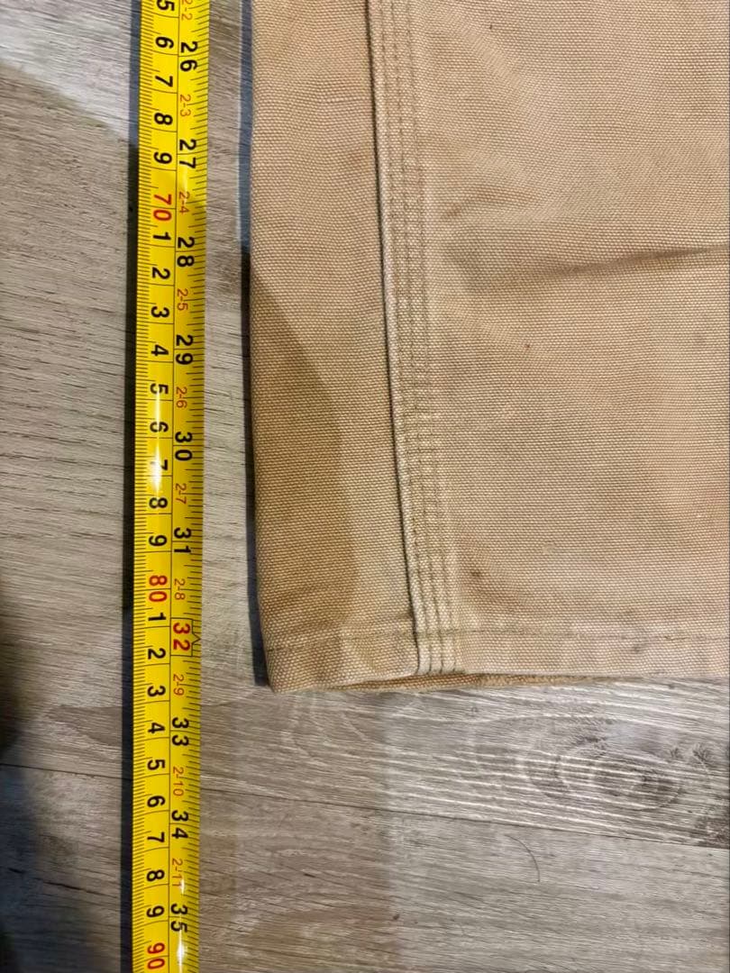 365 Carhartt ダブルニー USA製 フェード キャメル
