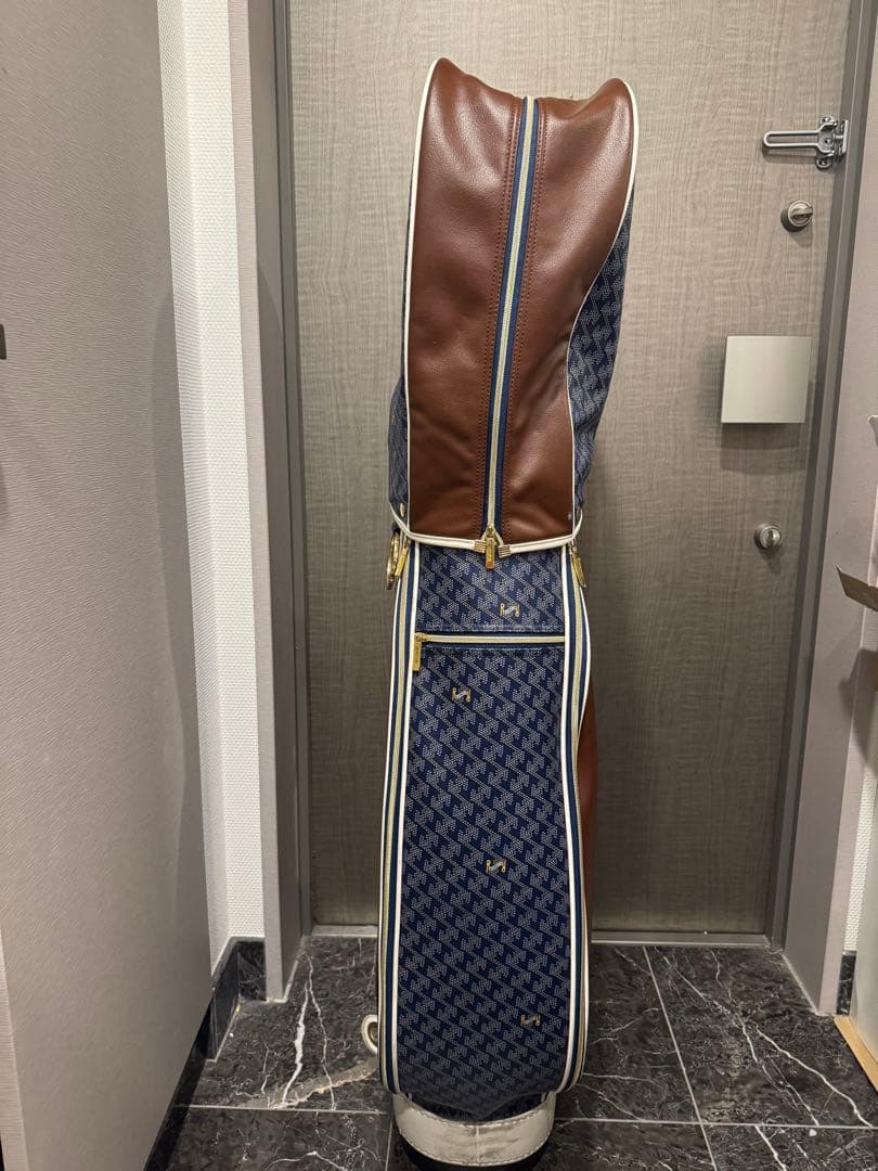 【アデトクンボ】Resurrection ゴルフバッグ ネイビー ブラウン