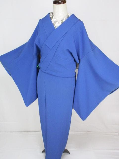 美品！やまと誂製＊紅桔梗色＊吹き仕立て＊紋無し＊色無地＊着物＊１６８ｃｍ＊裄６５