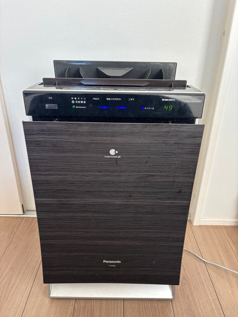 Panasonic 空気清浄機 木目調