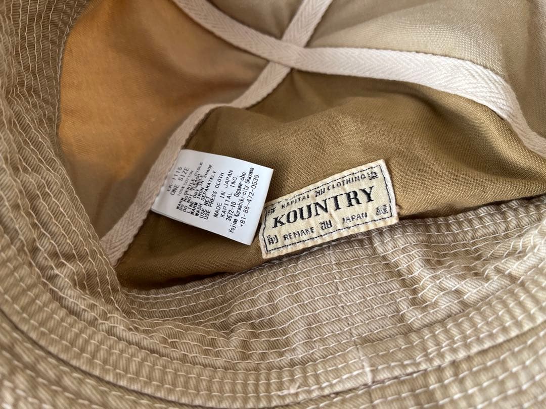 KAPITAL 老人と海 ハット　クラッシュリメイク　kountry