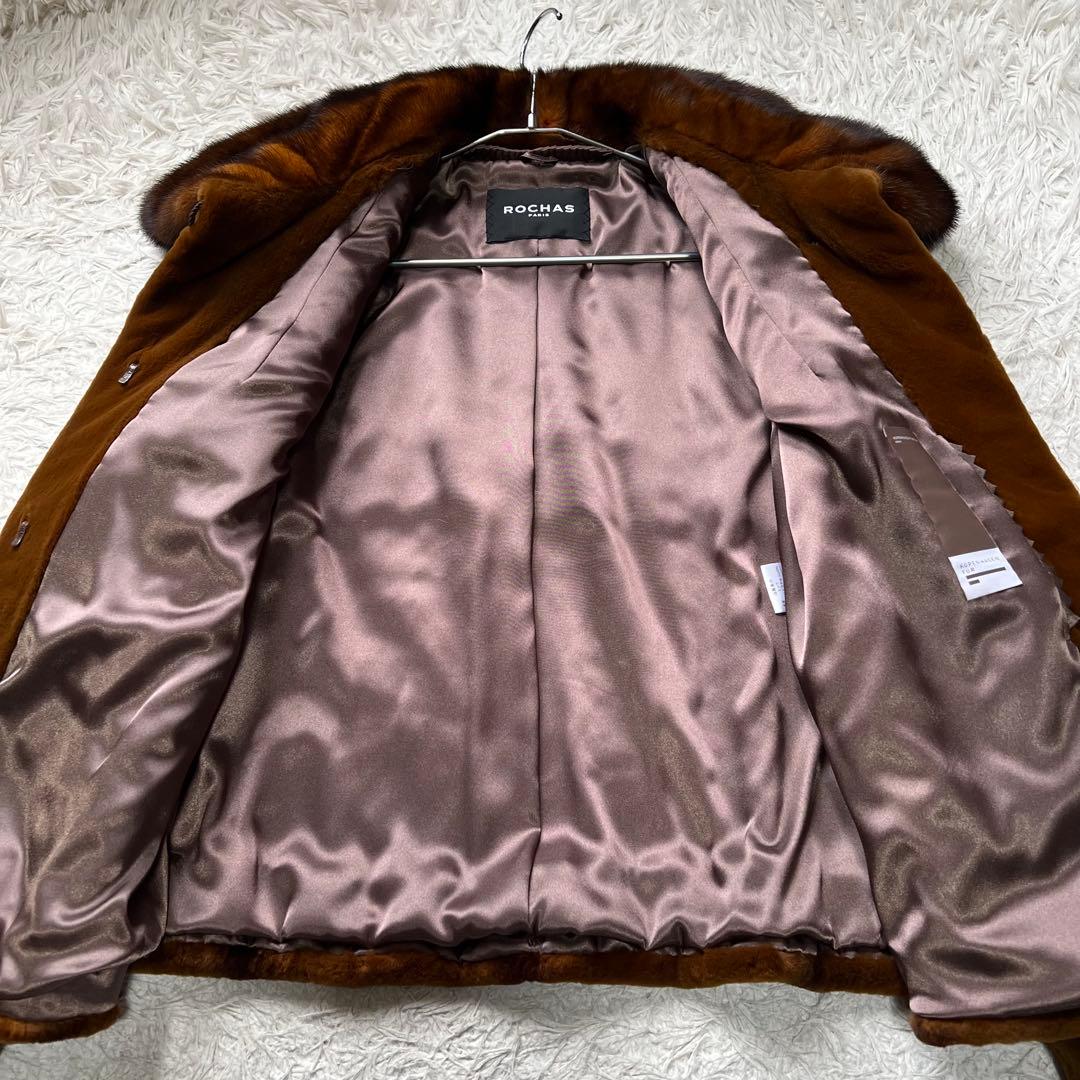 希少色 染めミンク×シェアード 切り替え クロップド コペンハーゲン 軽量