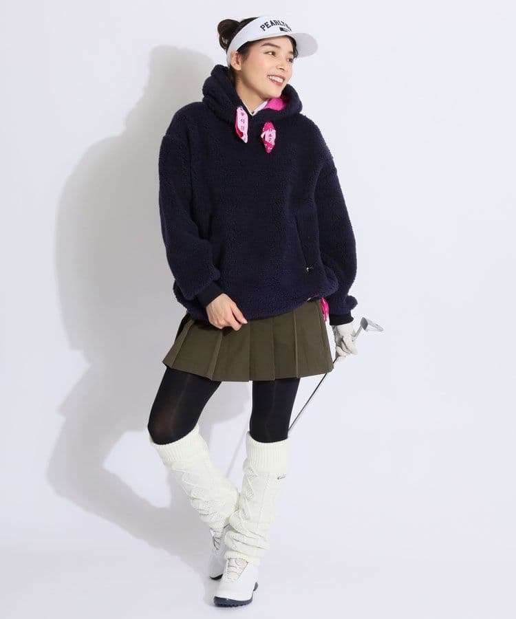 ★美品★PEARLY GATES　裾ドロストシープボアパーカー　サイズ　0