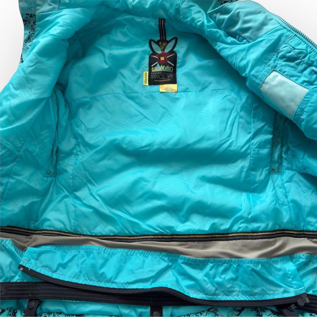 BURTON バートン スノーボードウェア 上下セット スキー ターコイズブルー