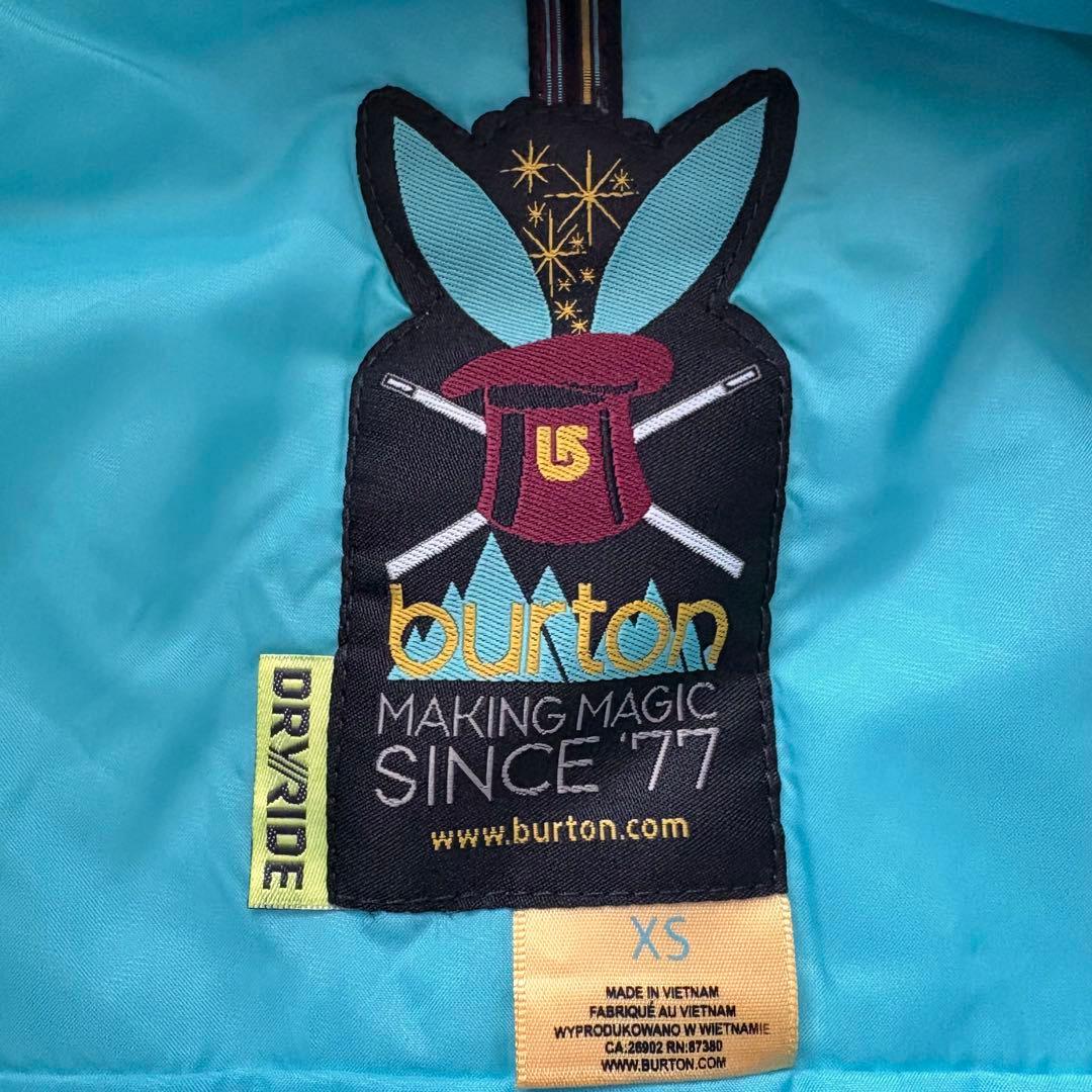BURTON バートン スノーボードウェア 上下セット スキー ターコイズブルー