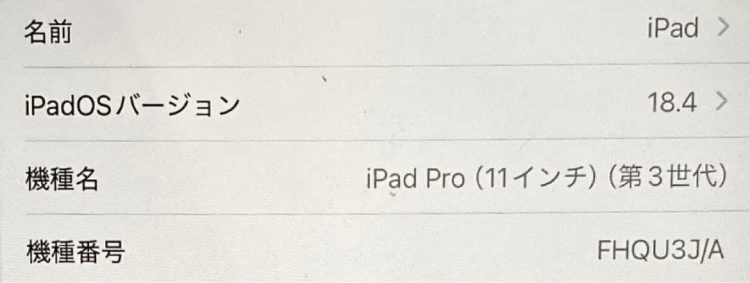 iPad Pro 11インチ 第3世代 Wi-Fi 256GB スペースグレイ