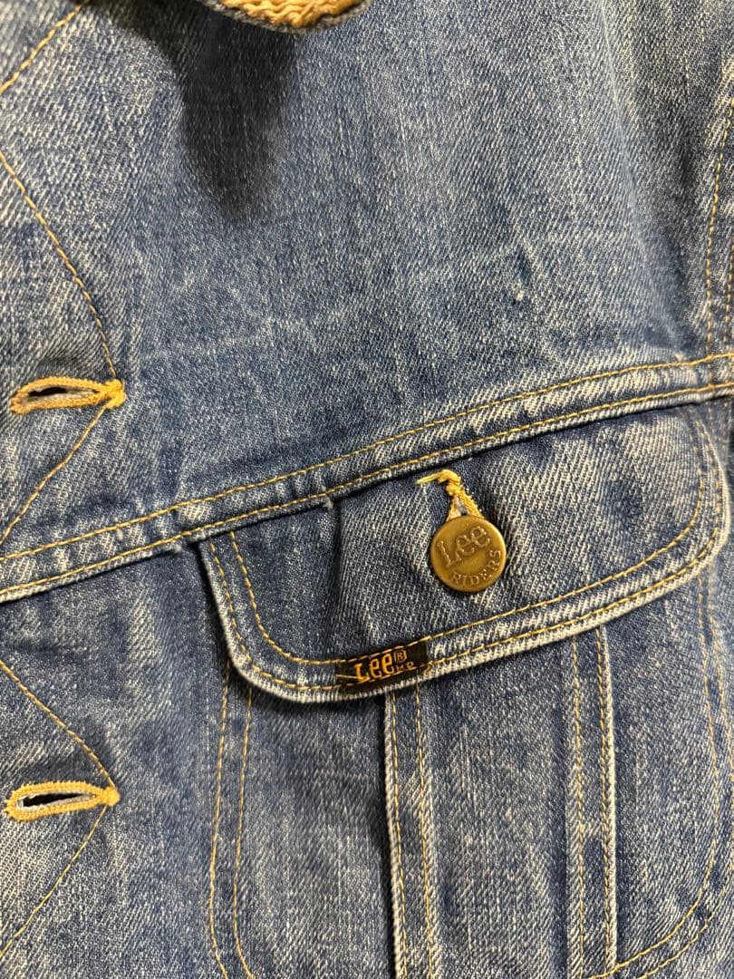 ビンテージ　Lee storm rider デニム ジャケット コーデュロイ襟
