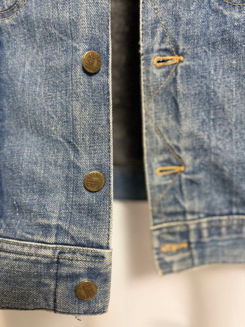 ビンテージ　Lee storm rider デニム ジャケット コーデュロイ襟