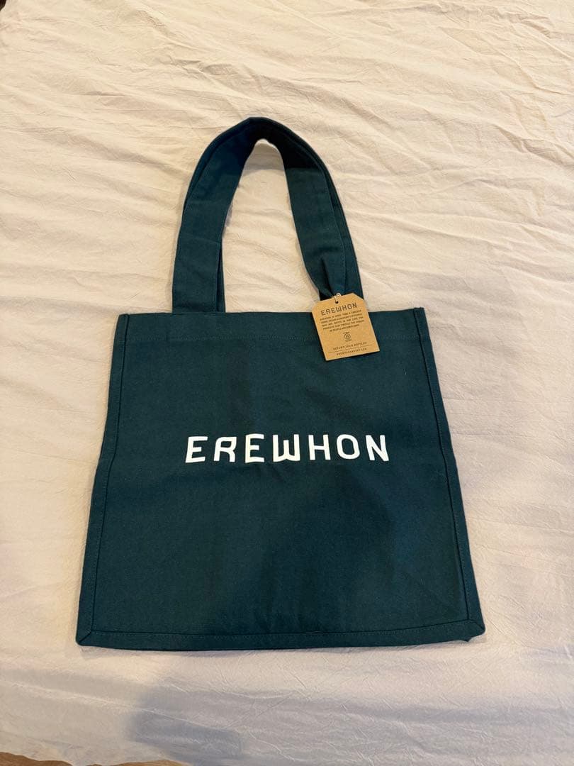 未使用　EREWHONエレウォンLA エコバッグ グリーン