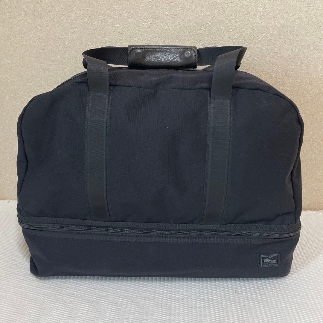 PORTER ブラック ゴルフ用　２層構造　ボストンバッグ