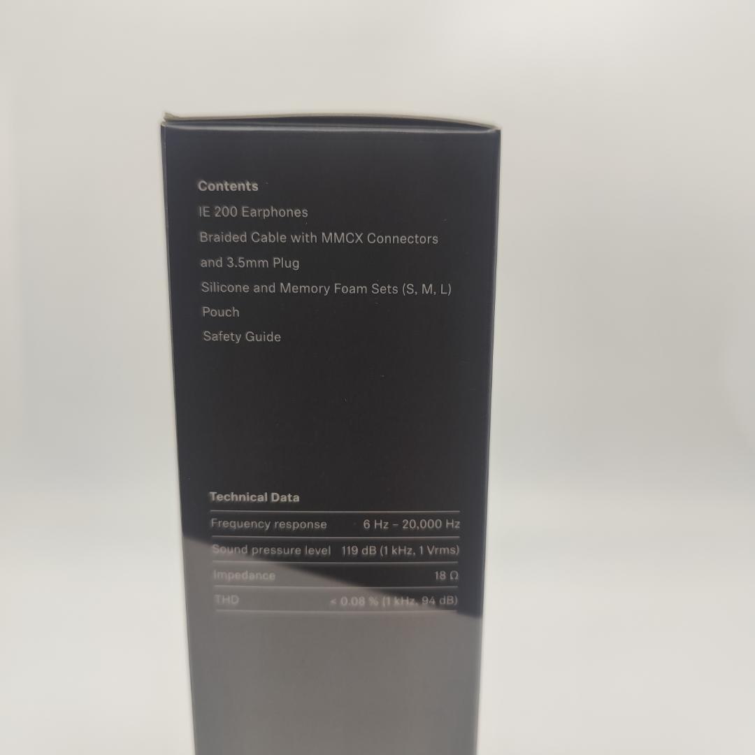 ゼンハイザー Sennheiser IE 200 有線イヤホン カナル型ブラック