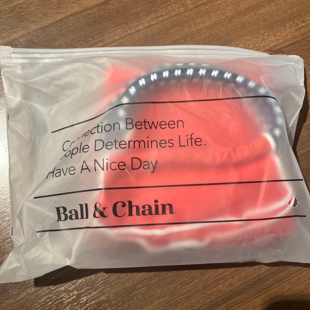 ボールアンドチェーン 不二家 ペコちゃん レッド　MSサイズ エコバッグ