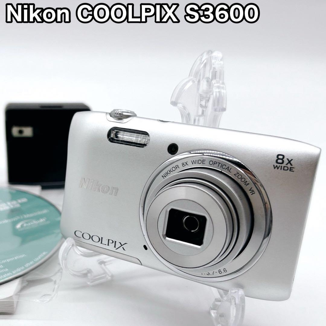 Nikon ニコン COOLPIX S3600 シルバー コンデジ