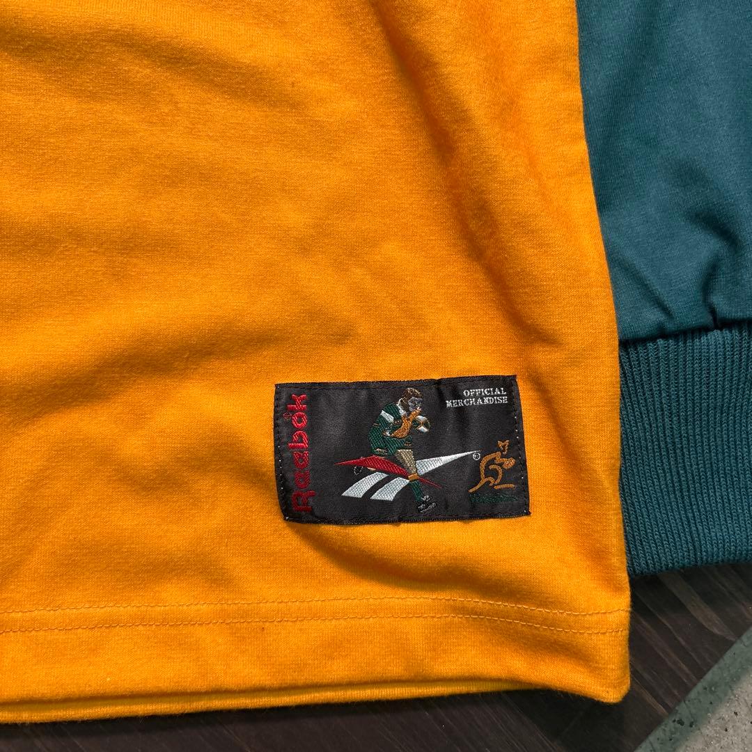 7BS1 Reebok ラガーシャツ　90's オーストラリア代表　M 古着