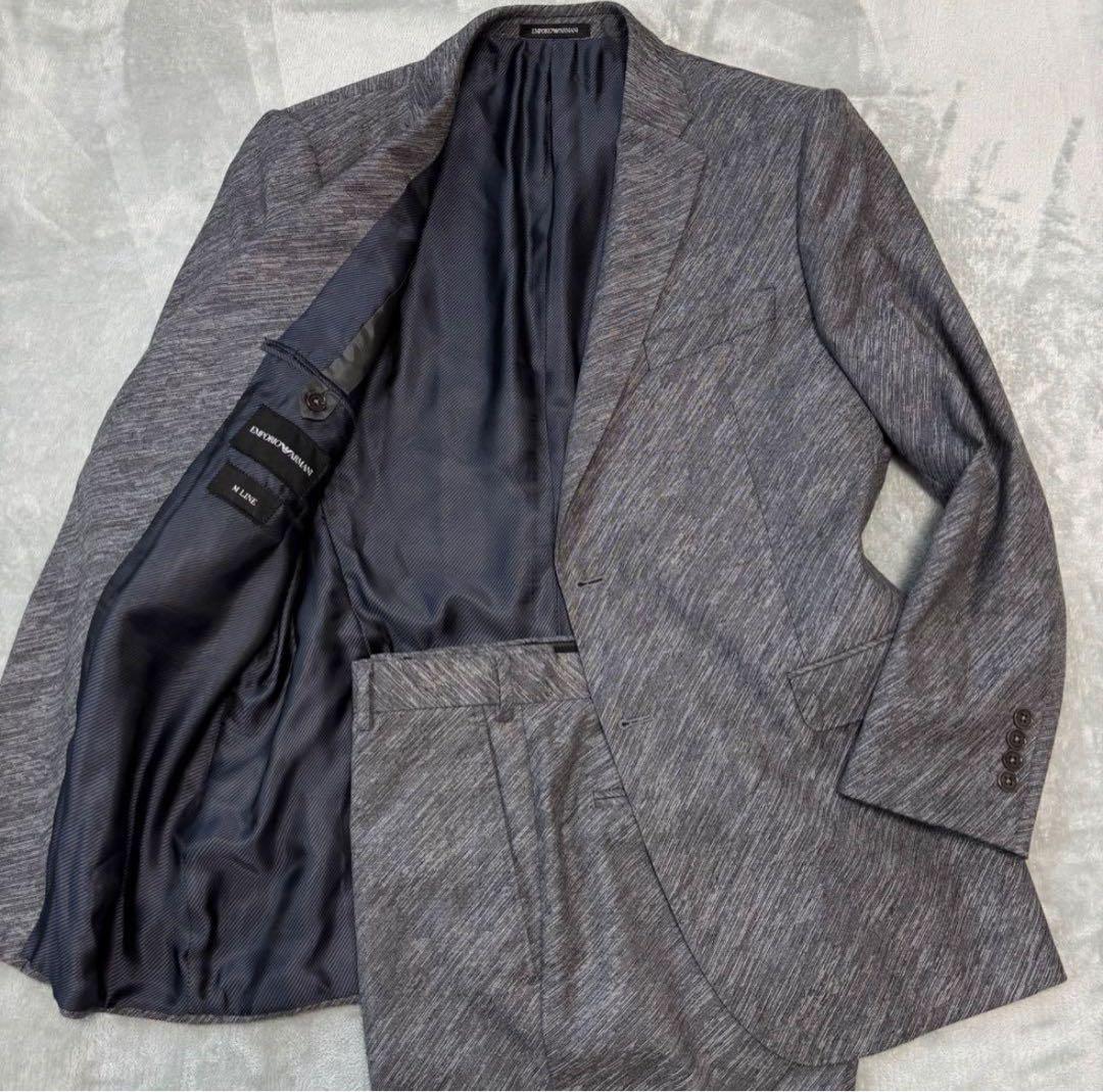 未使用級✨EMPORIO ARMANI 2023年モデル　セットアップスーツ52