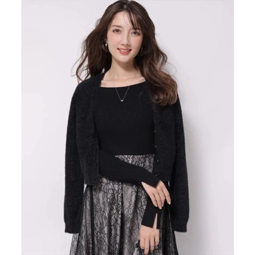 新品タグ付き★アプワイザーリッシェ ドッキングワンピース レース ブラック