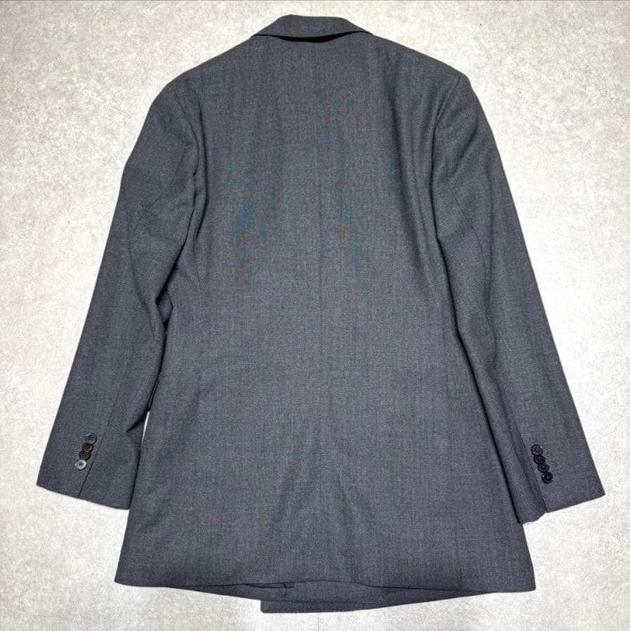 ユニバーサルランゲージ ×カノニコ グレー ダブルブレスト スーツ