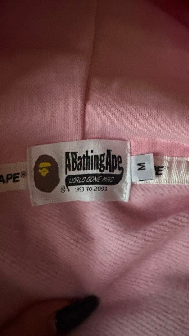 元*彩様 A BATHING APE ジップパーカー　M