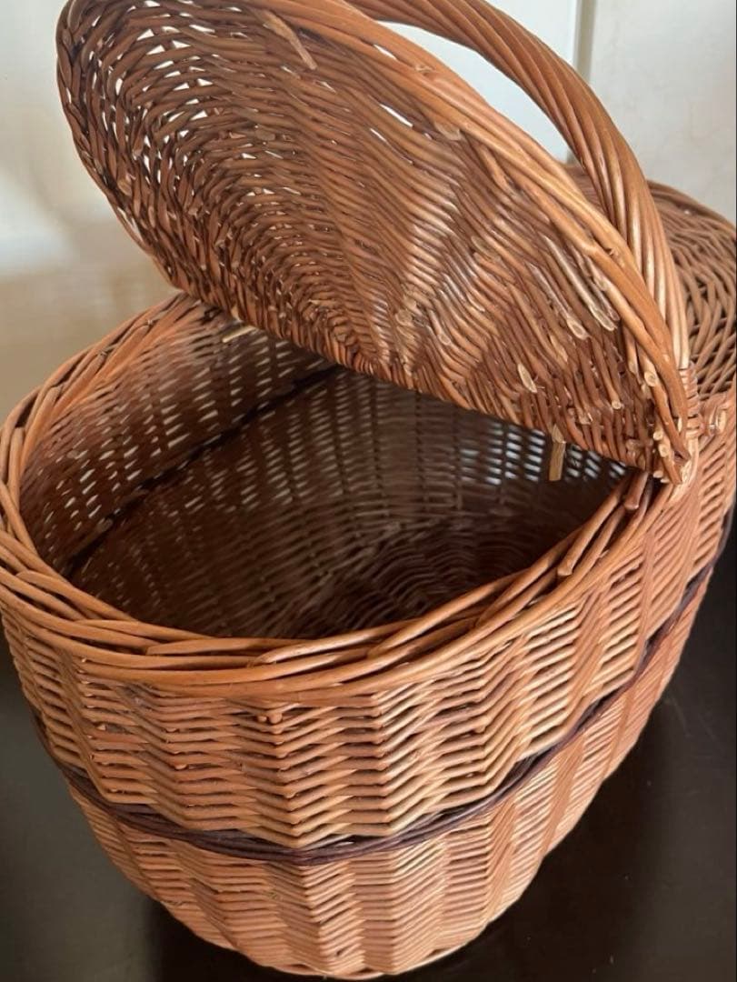 FOBcoopフォブコープ カゴバッグ 蓋付きバスケット フランス柳製