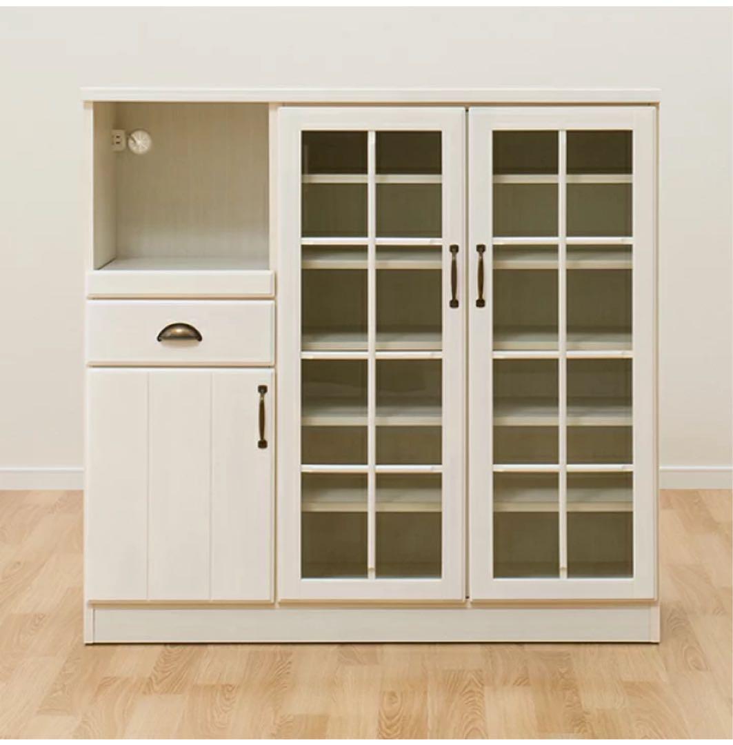 激安！　早い者勝ち！ レンジボード (ミランダ2 120 WW) ニトリ　食器棚