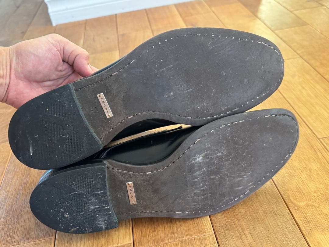 REGAL ブラックビジネスシューズ 革靴 27cm 高級ライン