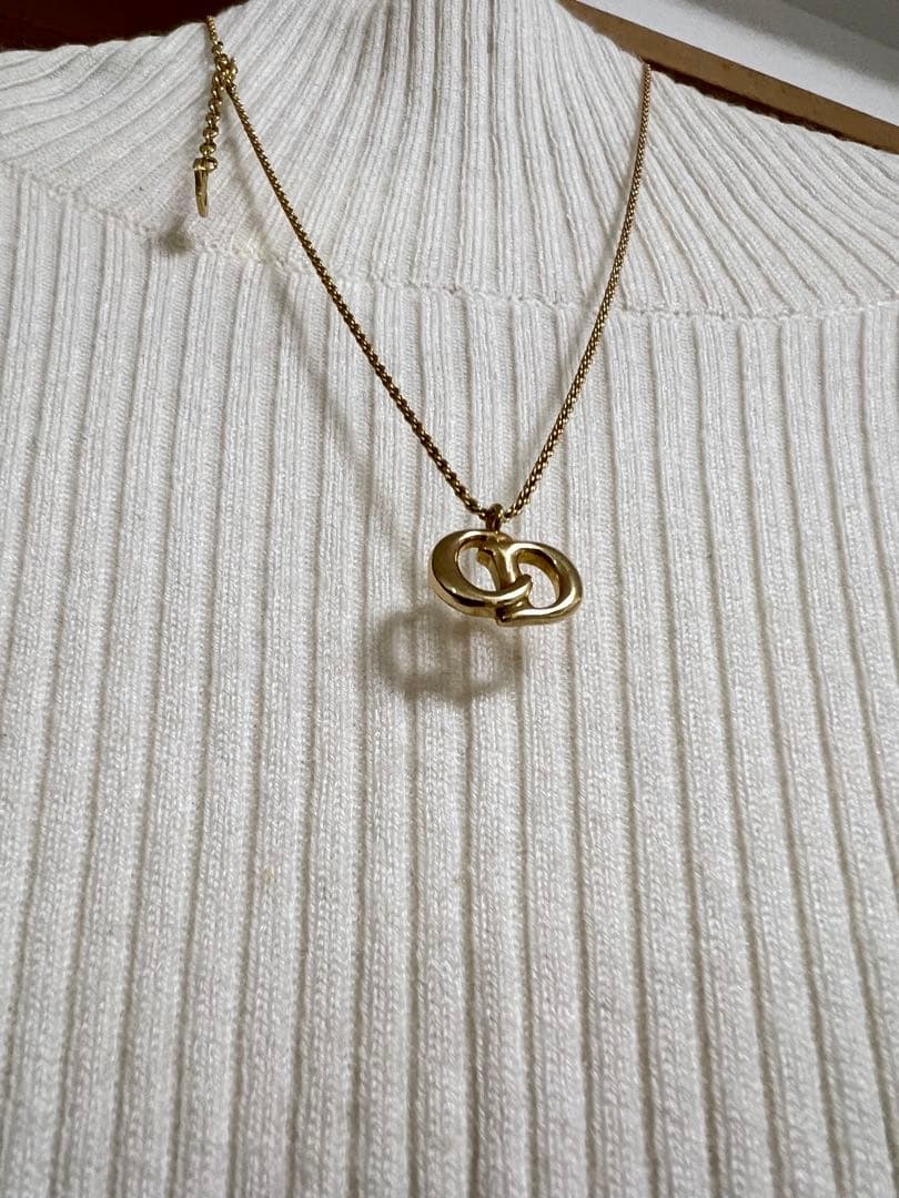 Christian Dior 箱あり ゴールド イヤリング ネックレス 美品